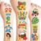96 PCS Hawaiian Luau Pre-Cut Temporary Tattoos for Kids Party Supplies